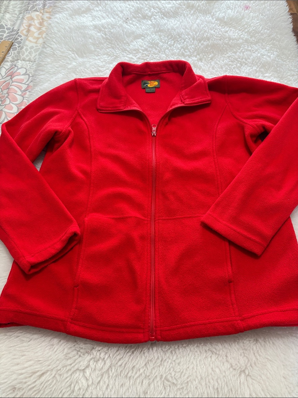 Bass Pro Shops Kids Red Full-Zip Fleece Jacket